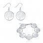 Women New Jewelry Crystal Statement Pendant Chain Choker Necklace Earring C0042