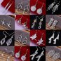 Gold Plated Charm Elegant Opal Crystal Rhinestone Ear Stud Earrings Jewelry