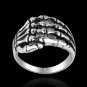 Punk Men's Dead Gothic Demon Death Stainless Steel Biker Ring Band Fashion Gift