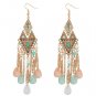 Fashion Charm Elegant Crystal Rhinestone Ear Stud Earrings Drop Dangle Chain Hot