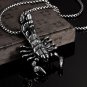 24" Men Stainless Steel 4MM Necklace Pendant Chain Link Jewelry Charm Skull Bib