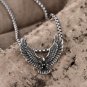 24" Men Stainless Steel 4MM Necklace Pendant Chain Link Jewelry Charm Skull Bib