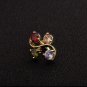 New Double Heart Zircon Crystal Belly Button Navel Ring Body Piercing Jewelry