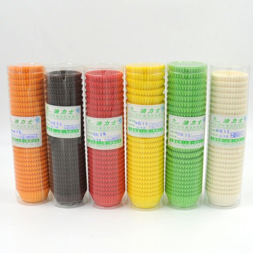 100Pcs Cupcake Liner Paper Cake Baking Cup Muffin Colorful Xmas Weeding DIY Tool