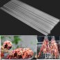 50pcs Stainless Steel 35cm Barbecue Sticks Skewers BBQ Meat Kebab Kabob Needle