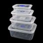Microwave Safe Plastic Takeaway Food Containers Reusable Storage Lunch Box Case