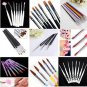 3-20 pcs Acrylic Nail Art Design Decoration Pen Brush Painting Drawing Tool New