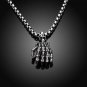 4mm Unisex Stainless Steel Chain Necklace Pendant Bib Link Jewelry Cross Crown