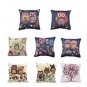Vintage Trees Cotton Linen Pillow Case Waist Throw Cushion Cover Home Sofa Decor