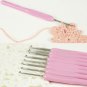 16pcs Multi Colour Crochet Hook Yarn Alu Knitting Needles Set Kit Tool with Case