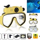 30m Waterproof HD720P Digital Video and Camera (Yellow)