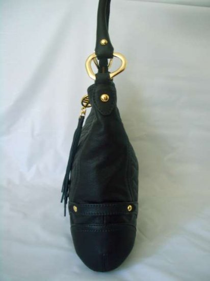 Via spiga black leather handbag Purse