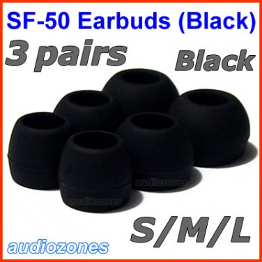 Replacement Ear Buds Tips Cushions For Creative Ep 650 Ep 660 Ep 600 Ep 0 Ep 630 Ep 630i Black