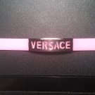 Pink Versace rubber/steel sport bracelet