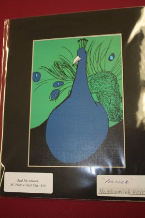 "Peacock" 5x7 Matted Print