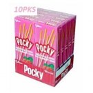 Glico Pocky Biscuit Sticks with Strawberry Cream (Pack of 10)