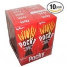 Pocky Chocolate Cream Covered Biscuit Sticks (Pack of 10)