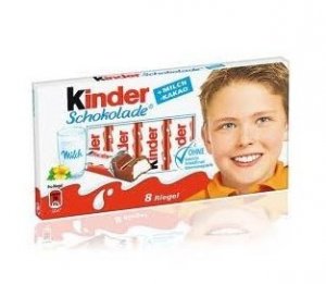 Pack/ 40  Kinder Milk Chocolate Snack Bars