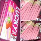 Pack/6Meiji Lucky Strawberry Stick