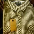 Mens CASUALS By ROUNDTREE & YORKE Brown checked Tall  Man Shirt 4XT