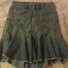 Refuge Ruffled Jean Skirt-Girls