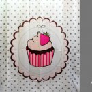 STRAWBERRY CUPCAKE DESIGN Waterproof Shower Curtain Set 180 x 200 cm CAKE Design STRAWBERRY CUPCAKE DESIGN Waterproof Shower Curtain Set 180 x 200 cm CAKE Design
