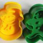 Cookie Cutter Stamp Mold 4pcs Christmas Series Pie Crust Cutter Set