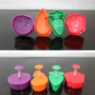 Cookie Cutter Stamp Mold 4pcs VEGETABLE Series Pie Crust Cutter Set
