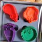 Cookie Cutter Stamp Mold 4pcs VEGETABLE Series Pie Crust Cutter Set