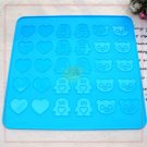 Macaroon Silicone Animal & Heart Shape Baking Mat Pastry Sheet Easy Use Utensil Macaroon Silicone Animal & Heart Shape Baking Mat Pastry Sheet Easy Use Utensil