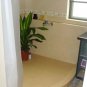 Adorable MILKY WHITE PLAIN COLOR Shower Curtain Set 180 x 178 cm Bathroom Use