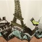 EIFFEL TOWER PARIS Cool Design 180x180cm EVA SHOWER CURTAIN For BATHROOM USE