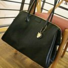 Black Color PU Leather Multiple Use Lady Handbag Carry Bag Easy Convenient Use