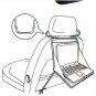 Fold-able Multiple Use Working Table For Car Use Easy Hang Up Open & Close