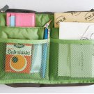 APPLE GREEN Color Large Liner Organizer Bag Dual Zipper Purse Nice to Insert Inside BAGS APPLE GREEN Color Large Liner Organizer Bag Dual Zipper Purse Nice to Insert Inside BAGS