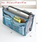 APPLE GREEN Color  Large Liner Organizer Bag Dual Zipper Purse Nice to Insert Inside BAGS