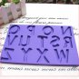 Letters Fondant and Gum Paste Mold Capital A-Z Set Alphabet Cake Pass your Note
