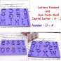 Letters & Number Fondant and Gum A-Z / 0-9 Set Alphabet Letter Number Paste Mold