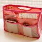 PINK COLOR Secret Organizer Bag Nylon Purse Nice to Insert Inside BAGS