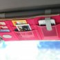 BEIGE & HOT PINK COLOR 2 Multiple Purpose SUN VISOR POUCH CAR USE Easy Install Organizer Bag