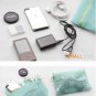 1 Set LAKE BLUE COLOR 4 Different SIZE Travel Packing Mesh Travel Pouch