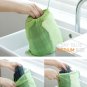 1 Set PEACH & LAKE BLUE COLOR 4 Different Size Travel Packing Mesh Travel Pouch 2 Set