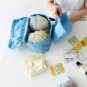 SKY Blue Color Travel Use Multiple Pocket Packing Pouch Good for Underwear