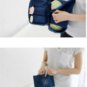 HOT PINK & NAVY BLUE Color Travel Use Multiple Pocket Packing Pouch Good for Underwear