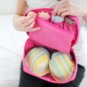 HOT PINK & NAVY BLUE Color Travel Use Multiple Pocket Packing Pouch Good for Underwear