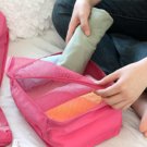 Packing Squares 40 X 30 x 13 cm HOT PINK Color Multiple Organizing Easy Use Fold-able Travel Pouch
