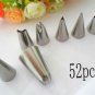 Pastry Tips Icing Piping Nozzles Cake Sugarcraft Decorating Tool 1 set of 52Pcs