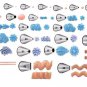 Pastry Tips Icing Piping Nozzles Cake Sugarcraft Decorating Tool 1 set of 52Pcs