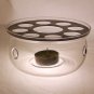 600ml Clear Glass Heat Resistant Infuser Teapot with Warmer & Cup Nice for Flower/Green Tea Pot