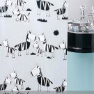 Cute Cartoon ZEBRA Design 180 cm x 180 cm PEVA Plastic Bathroom Use Shower Curtain Set Cute Cartoon ZEBRA Design 180 cm x 180 cm PEVA Plastic Bathroom Use Shower Curtain Set